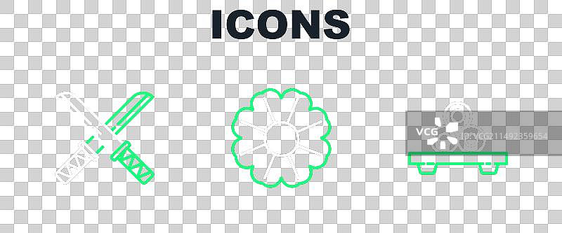 砧板上的寿司图片素材