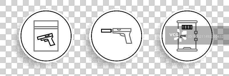 牢房门证物袋手枪banner图片素材