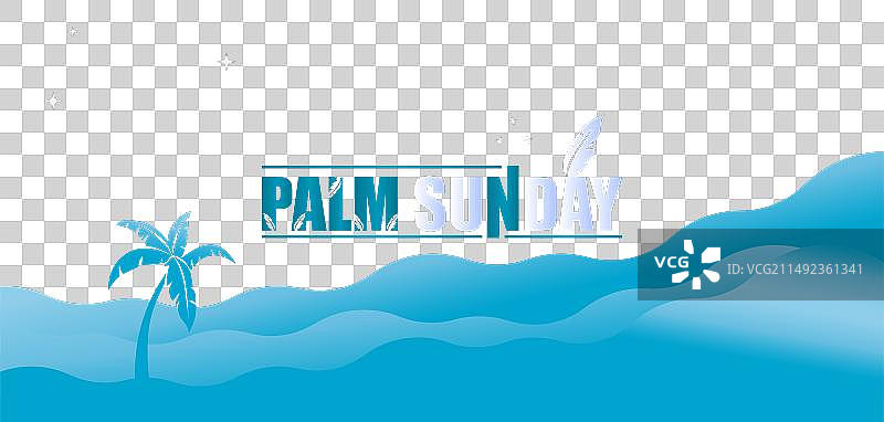 棕枝主日独特设计图片素材