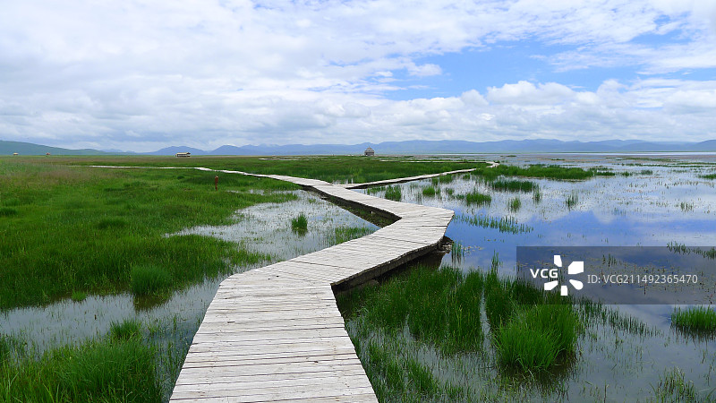 甘南藏族自治州湿地图片素材