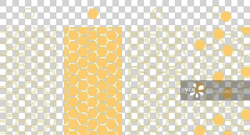六边形无缝图案抽象线条图片素材