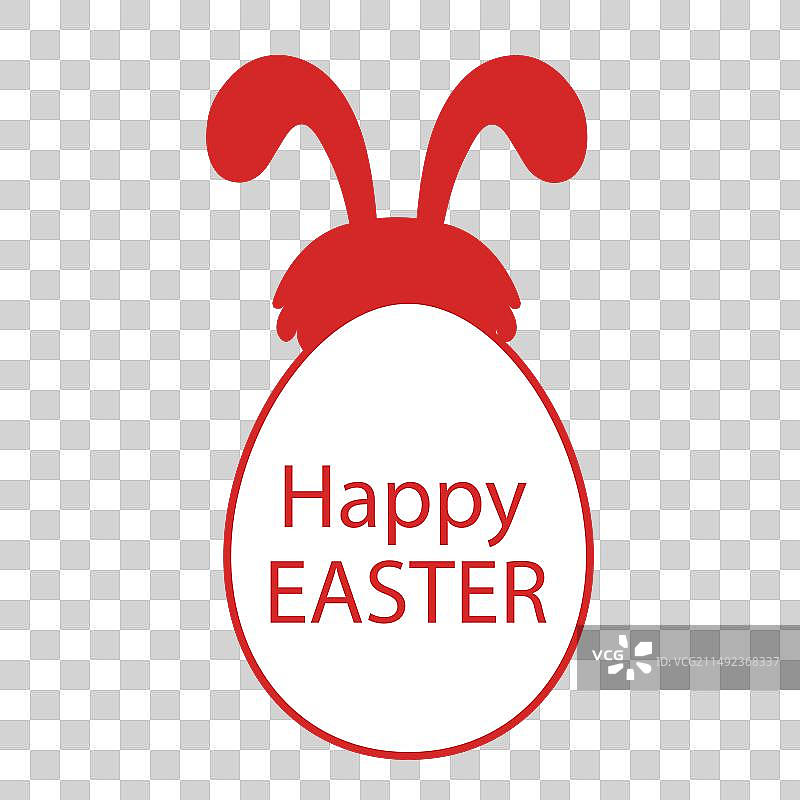 复活节快乐贺卡与兔子彩蛋图片素材