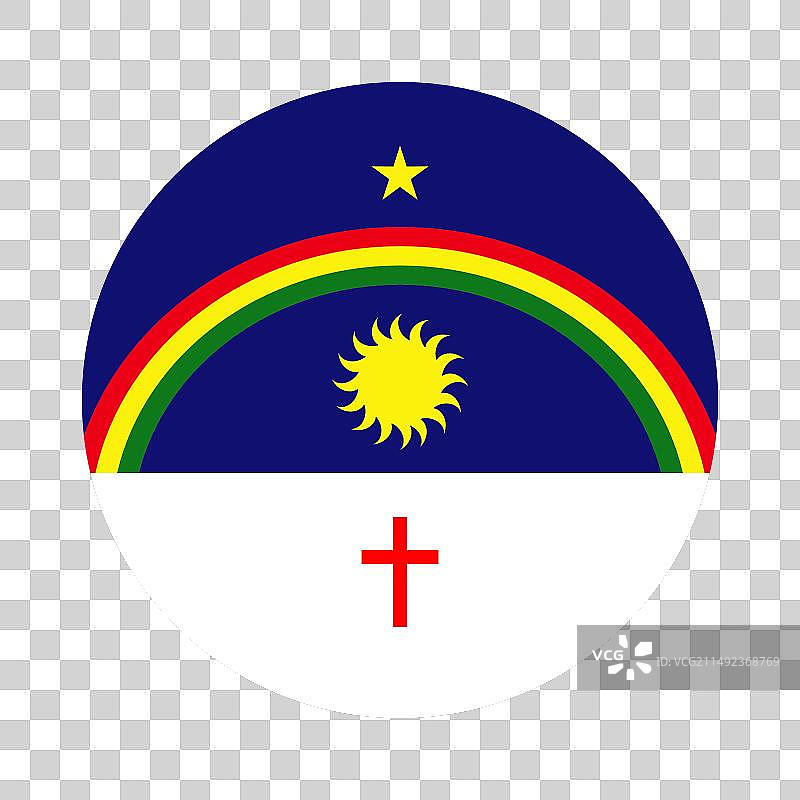 圆形徽章伯南布哥旗帜图片素材