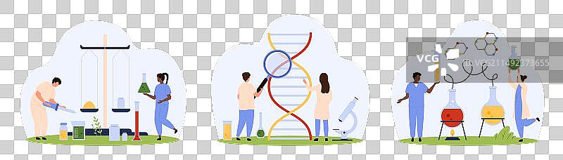 化学与遗传学实验室研究装置图片素材