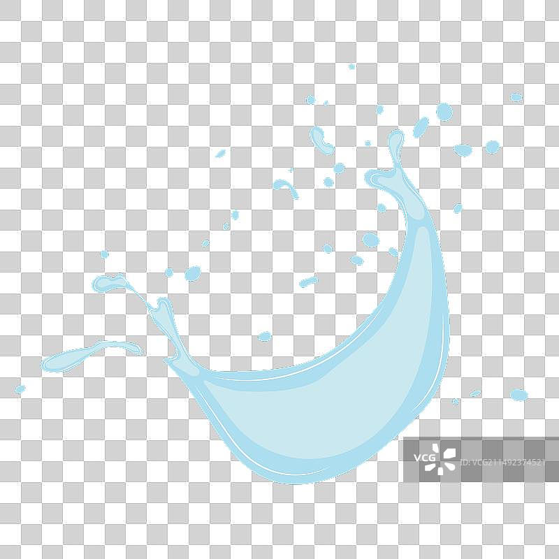 水面上的小圆形水花图片素材