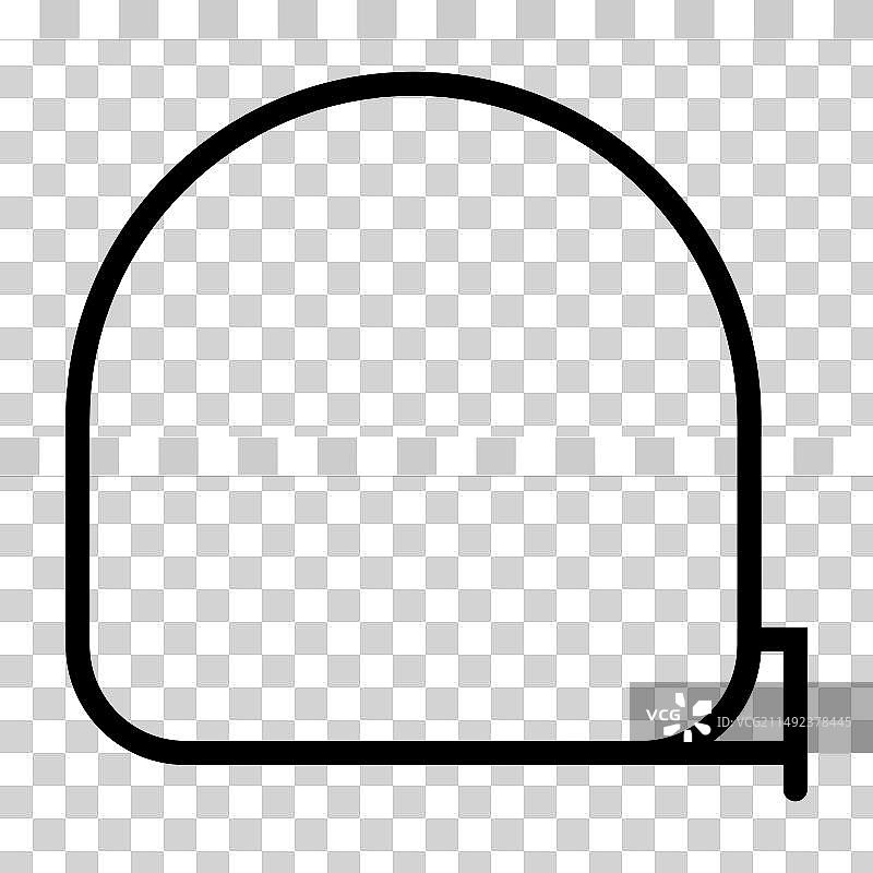 卷尺图标测量工具概念设计图片素材