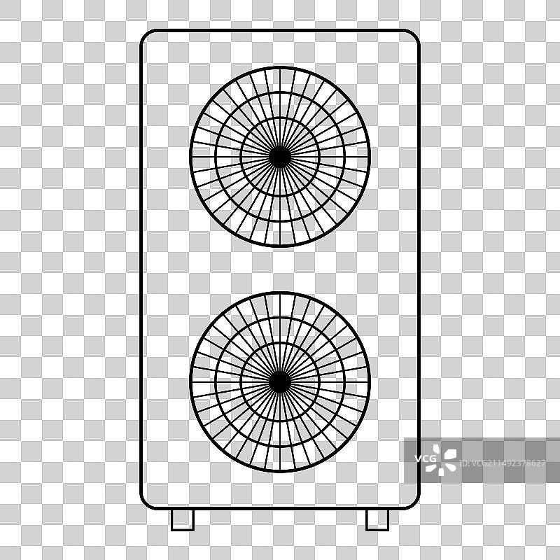 热泵空气源图标冷却电力系统图片素材