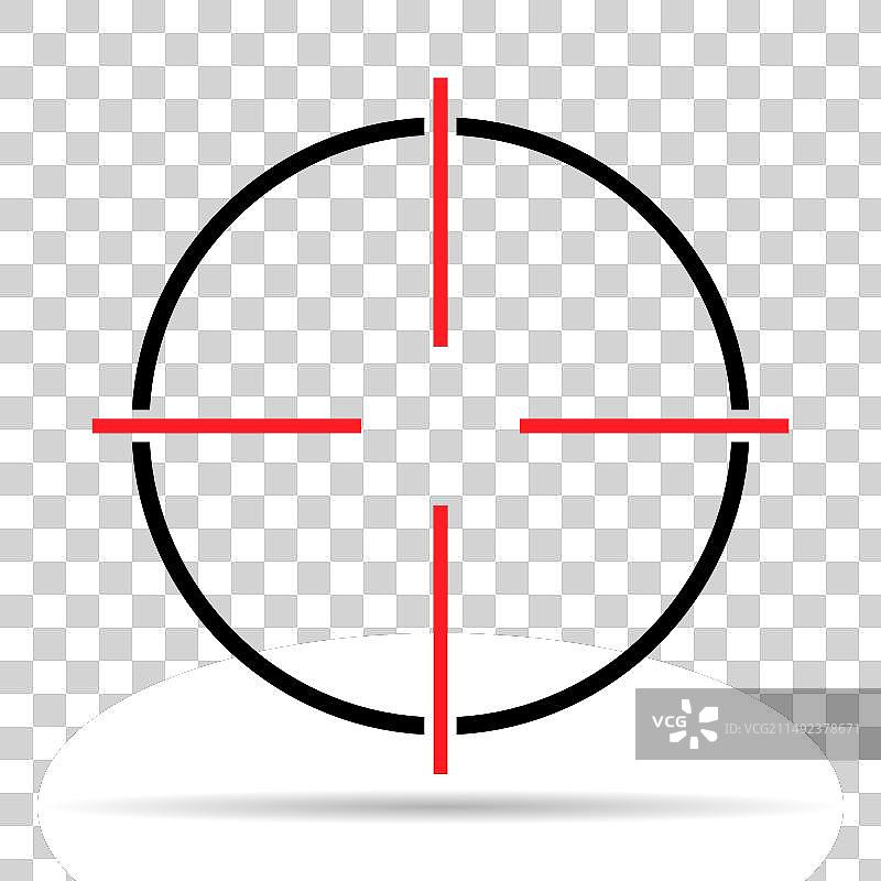 军队瞄准具阴影图标图片素材