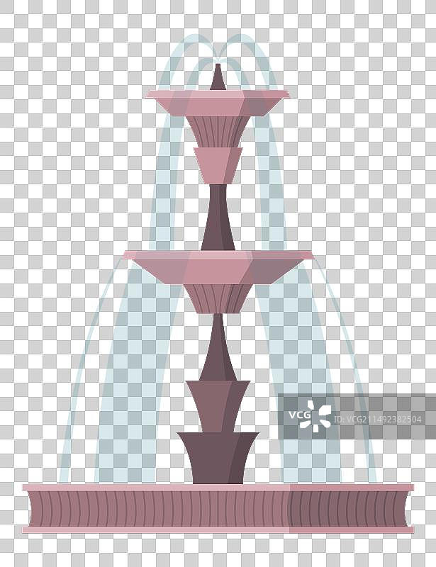 复古喷泉水花图片素材