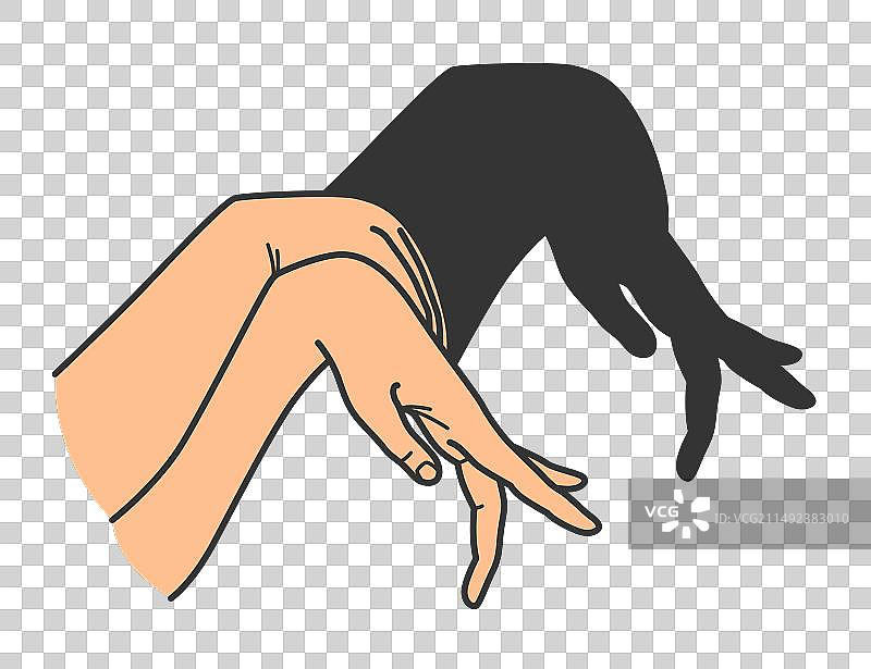 手影游戏：动物布偶图片素材