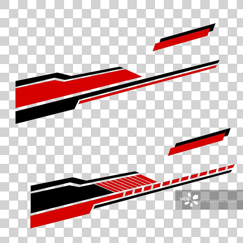 汽车车身模板贴纸设计图片素材