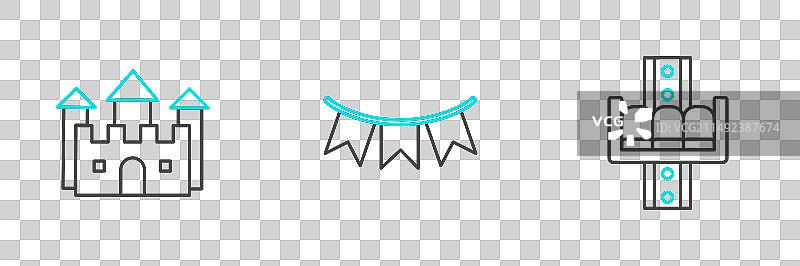 旋转木马城堡嘉年华图片素材