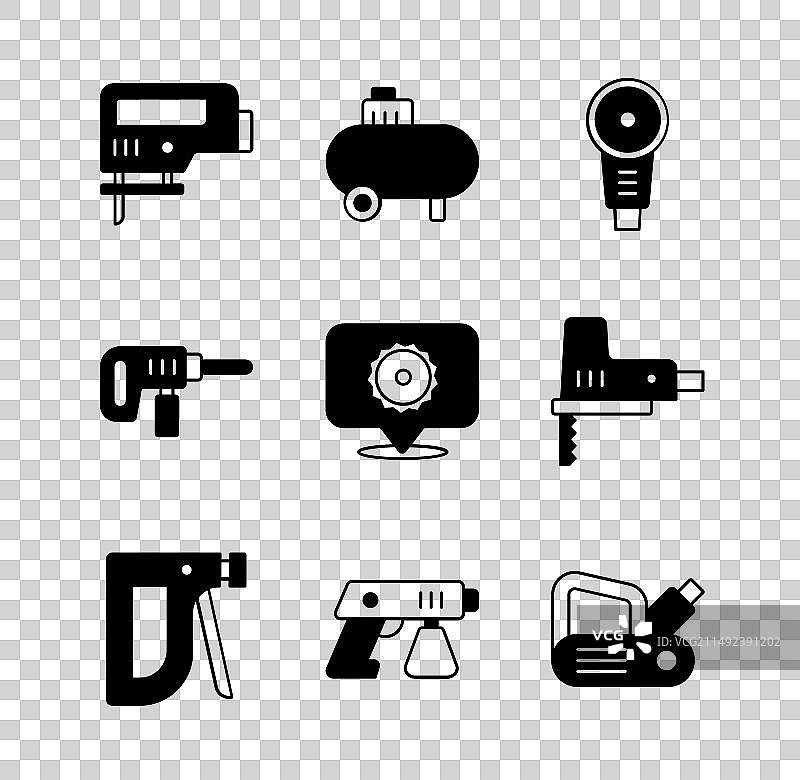 电锯空压机角磨机图片素材