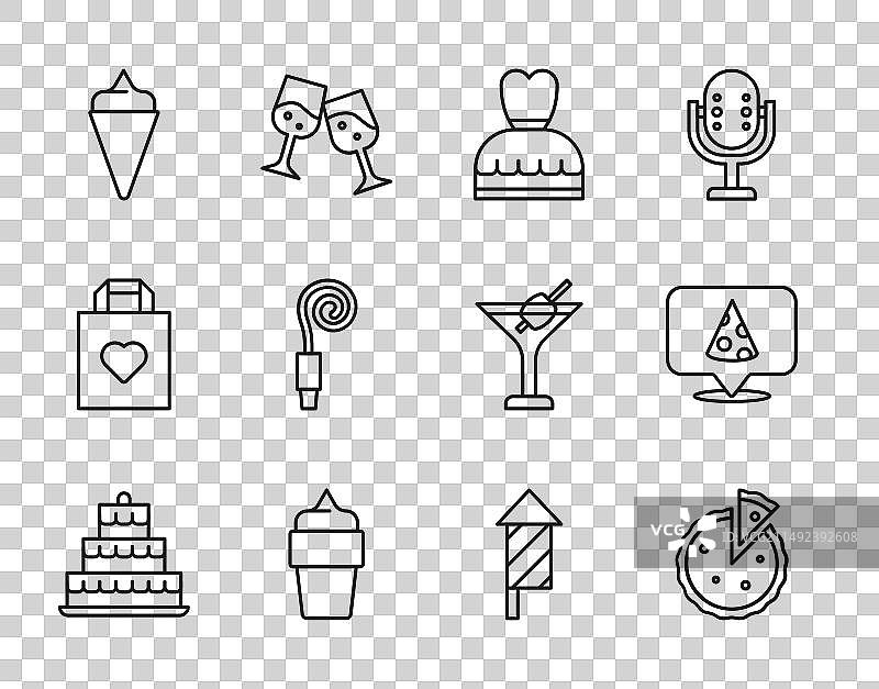 带燃烧蜡烛的蛋糕、自制馅饼素材图片素材