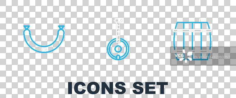 木制桶香肠班卓琴图标图片素材