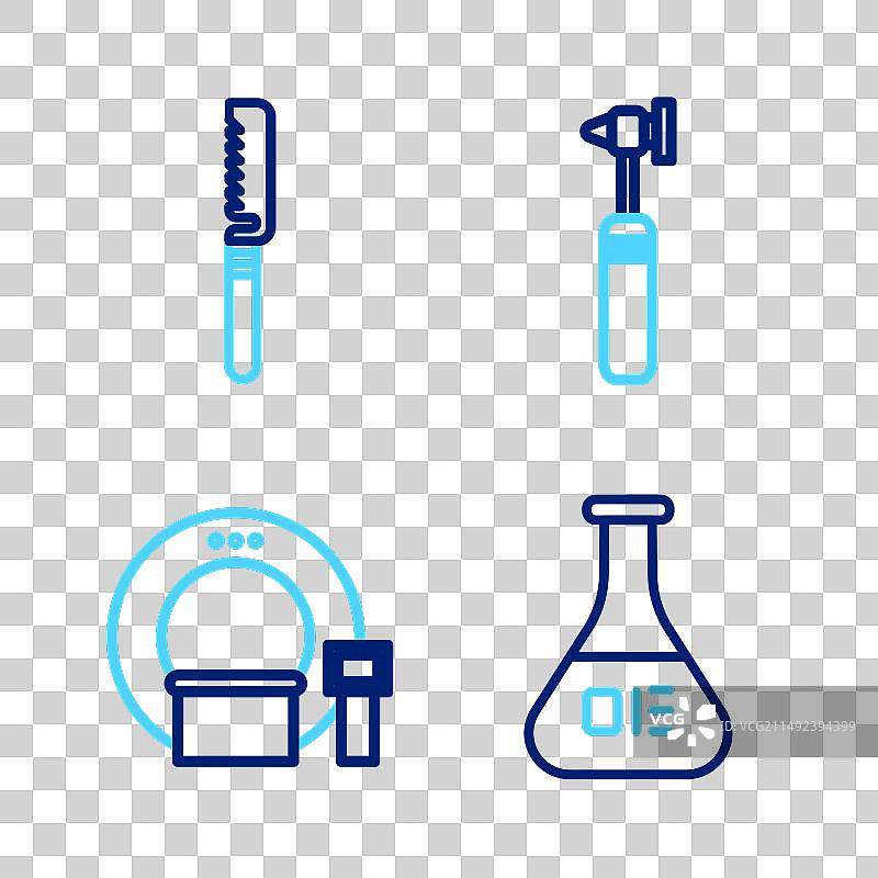 试管烧瓶断层扫描医疗实验装置图片素材