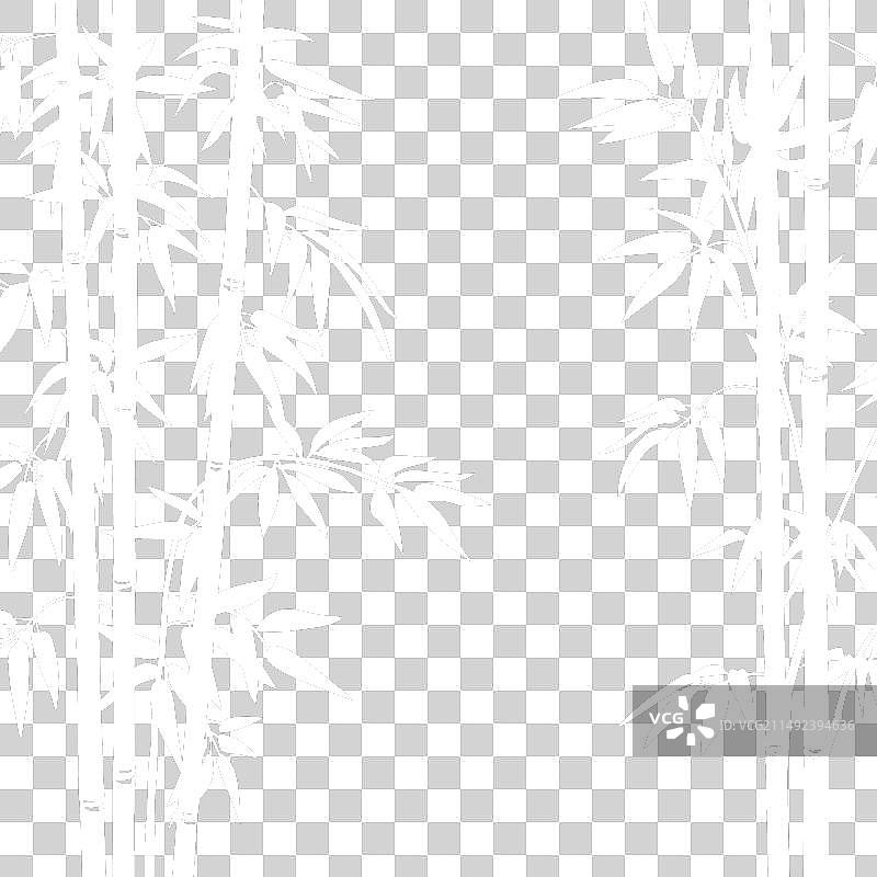 亚洲竹林背景卡通竹林图片素材