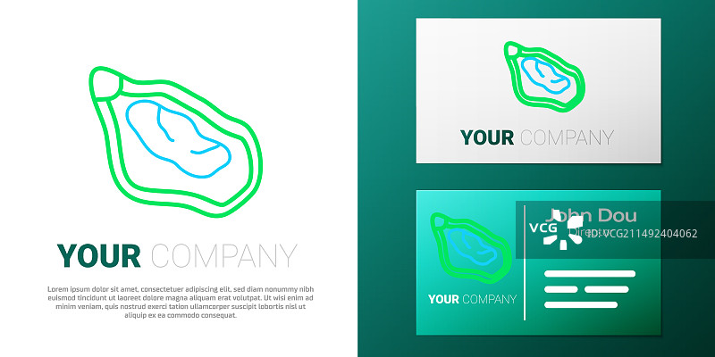 线性贻贝图标白色背景隔离图片素材