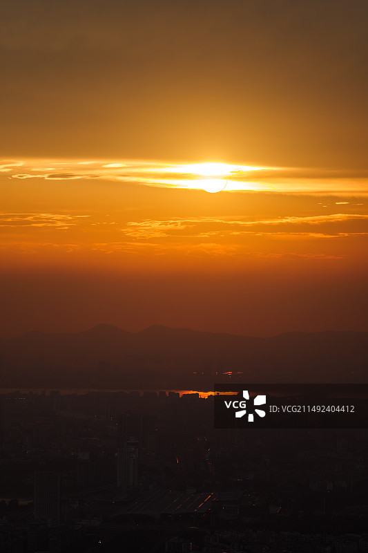 金陵日落图片素材