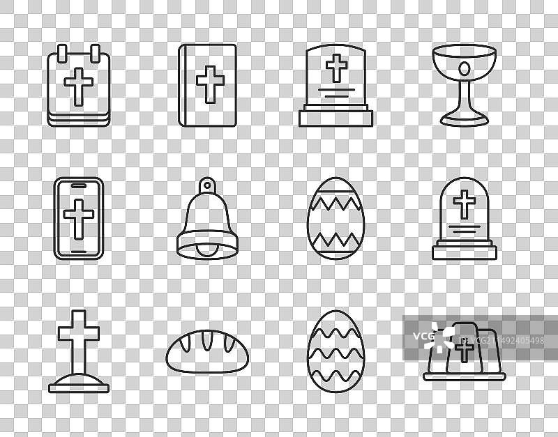 带十字架的坟墓教皇帽墓碑图片素材