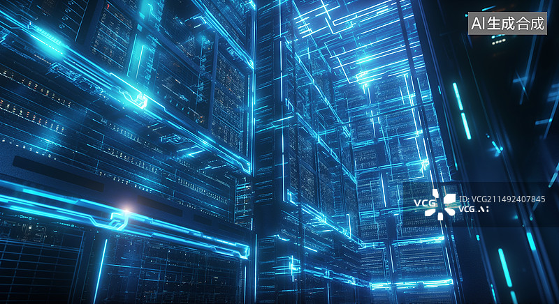 【AI数字艺术】科技概念背景图，信息安全，保密，网络安全图片素材
