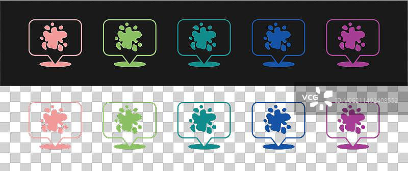 黑白背景上的喷漆图标图片素材