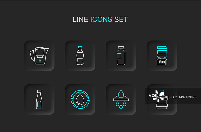 大水瓶和净水器图片素材