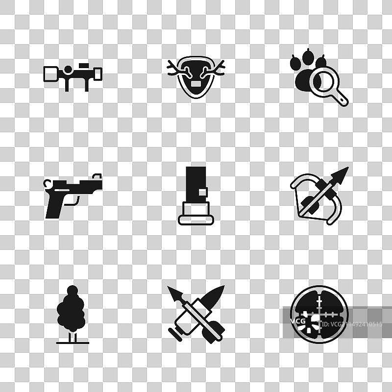 交叉子弹箭矢中世纪弓箭图片素材