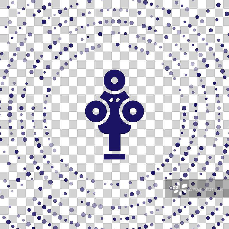 蓝色3D扫描仪图标图片素材