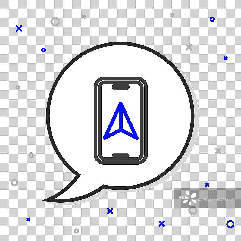 城市地图导航线性信息图图片素材