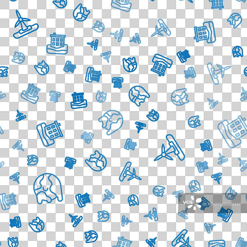 全球变暖风力涡轮机房屋组合图片素材