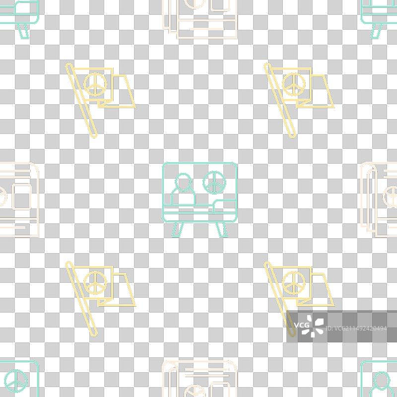 新闻和平无缝图案图片素材