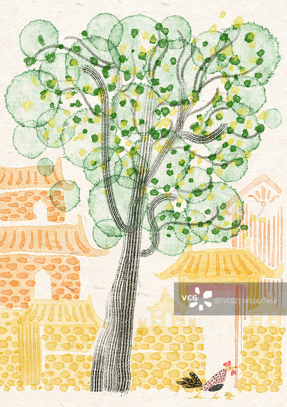 树影婆娑图片素材