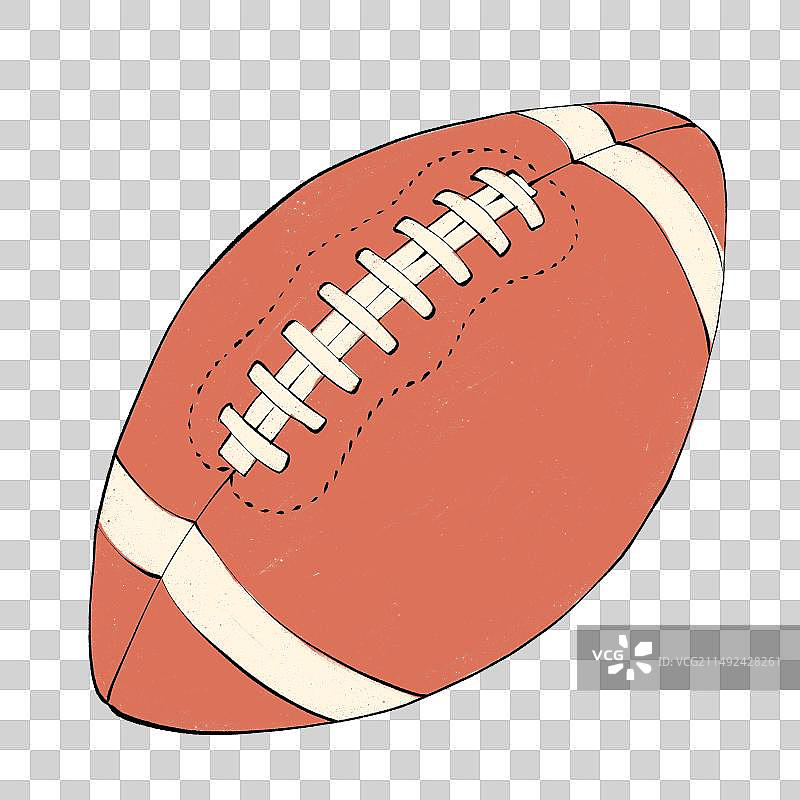 橄榄球插画图片素材