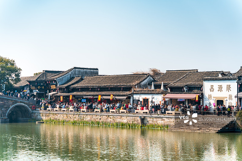 杭州余杭运河.塘栖古镇景区图片素材