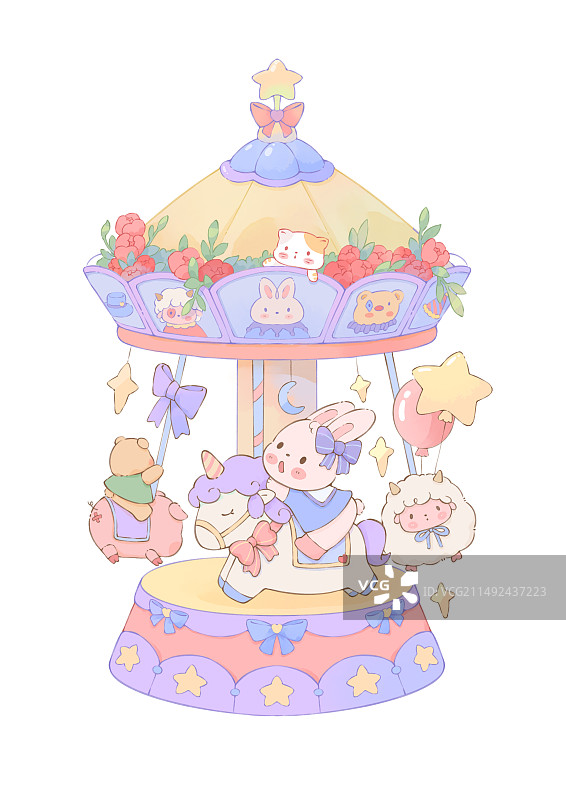 喜欢转木马图片素材