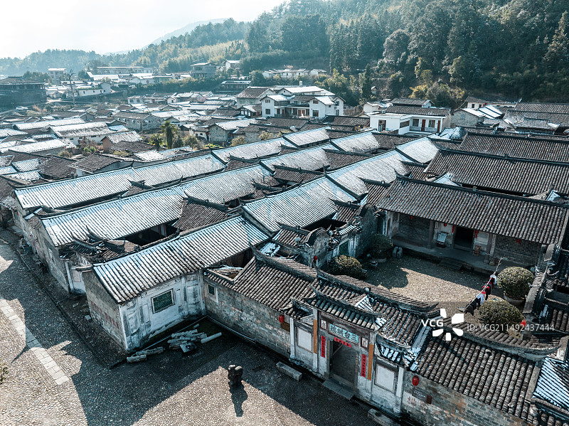 中国福建龙岩连城培田古村落图片素材