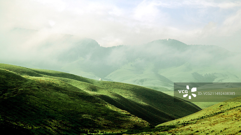 中国新疆伊犁州巩留县“库尔德宁”景区图片素材