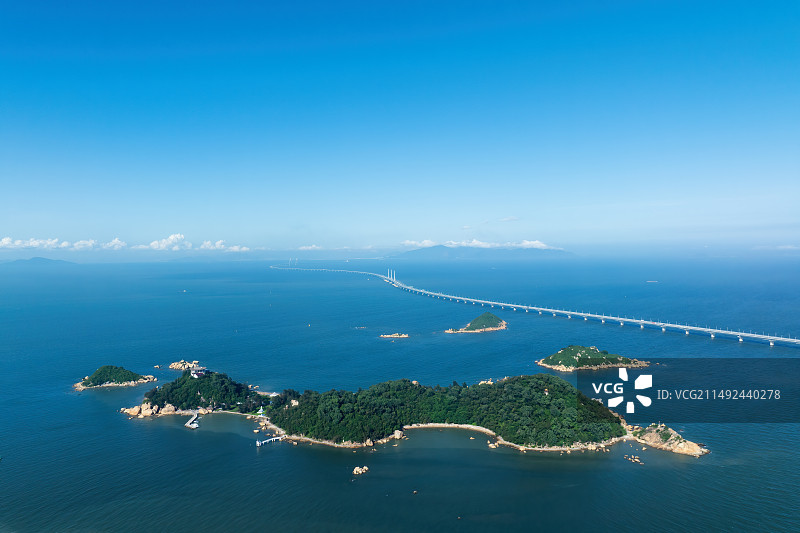 航拍珠海九洲岛图片素材