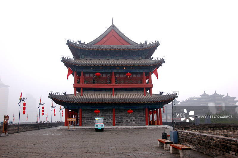 西安城墙图片素材