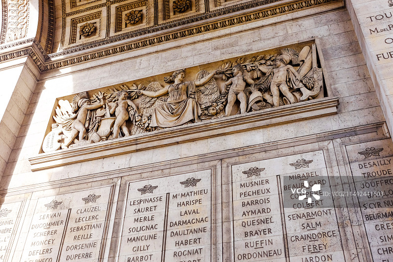 法国巴黎凯旋门图片素材