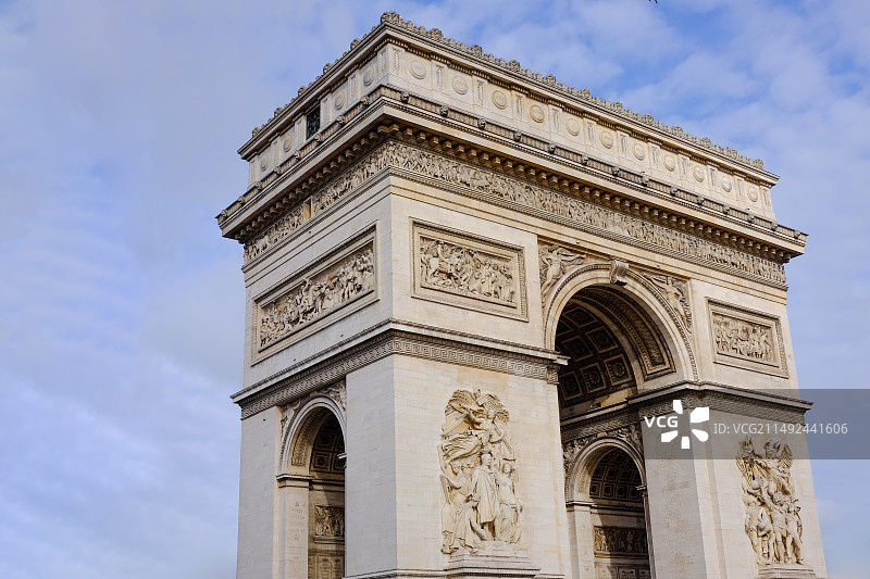 法国巴黎凯旋门图片素材