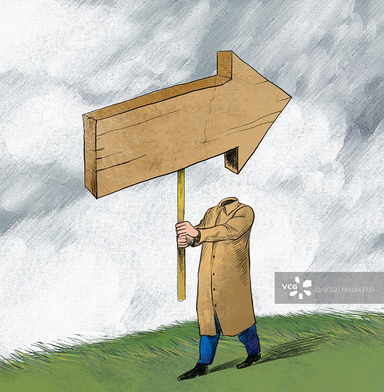 方向，矛盾，相反，纠结，不确定图片素材