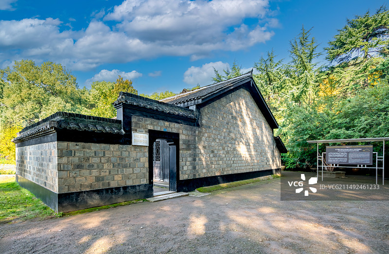 长沙清水塘毛泽东杨开慧故居,著名景点,劳动节图片素材