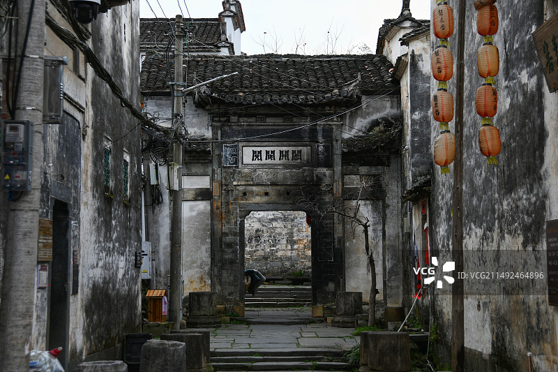 江西婺源理坑村图片素材