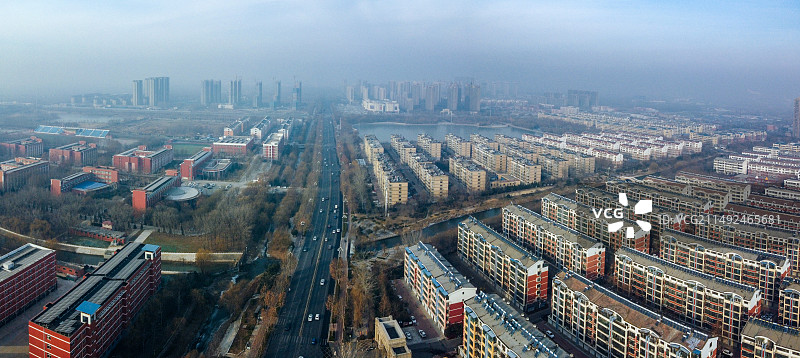 齐河县 齐心大街 山东 黄河大道 银座商城 阳光一品 齐河体育公园 沁园 德百新时代广场图片素材