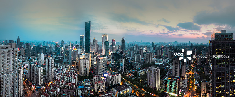 南京新街口全景图图片素材
