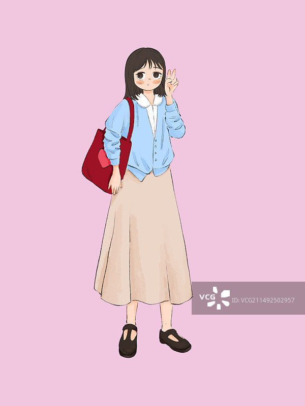 休闲穿搭图片素材