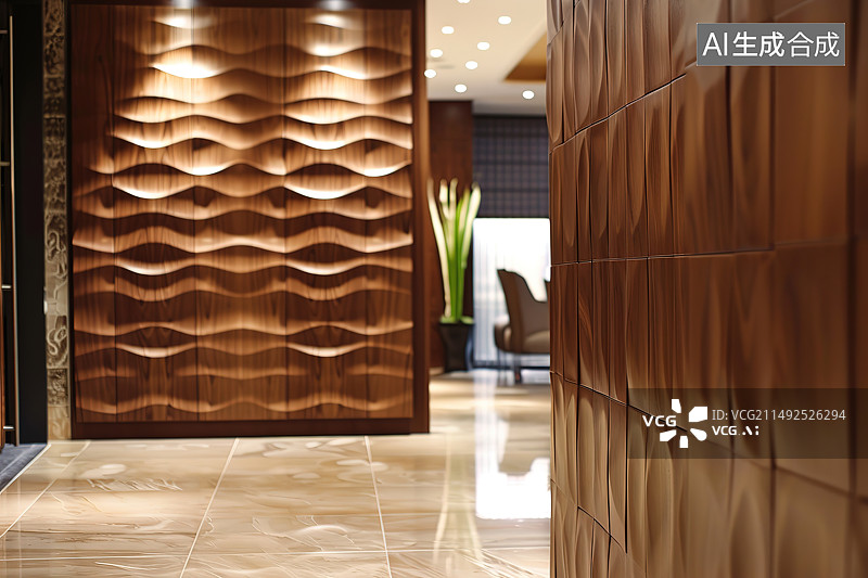【AI数字艺术】高档酒店室内建筑图片素材