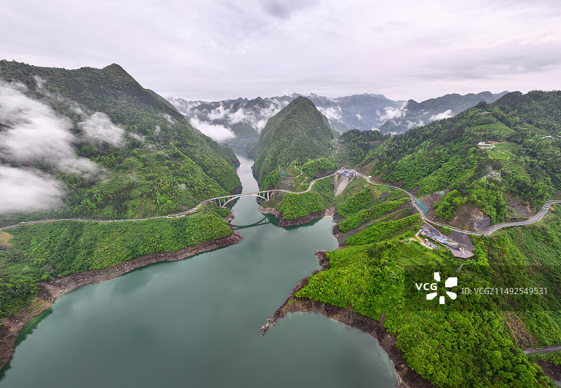 湖北鹤峰南渡江风光图片素材